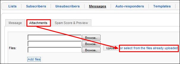 RSMail! newsletter attachments